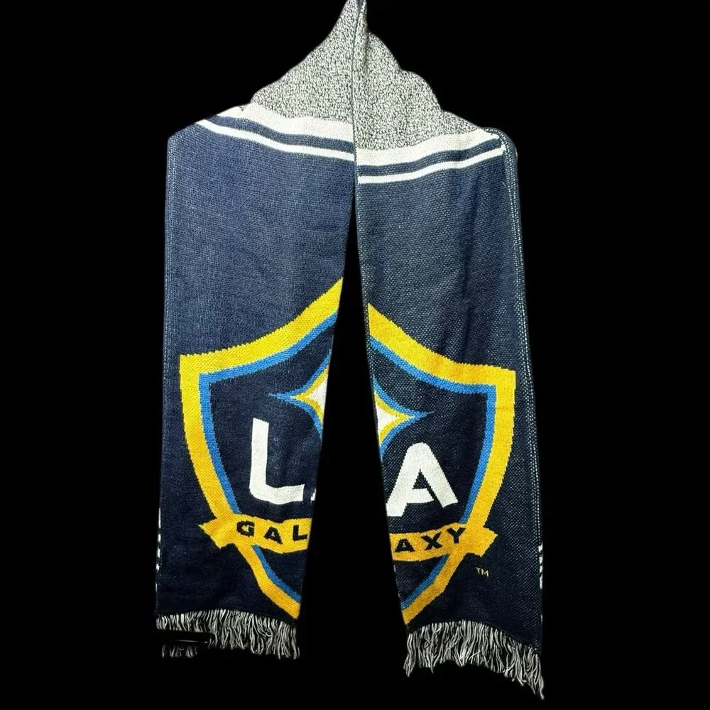 LA Galaxy MLS Adidas Scarf Navy Gold White Soccer Football‎